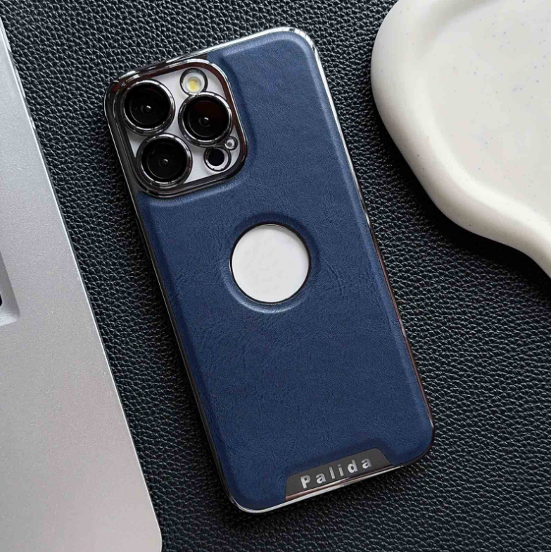 Frendorf | EleganceAura elektroplattierte Lederhülle – MagSafe-kompatibel