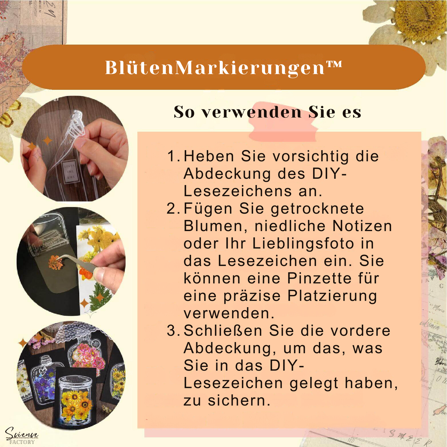 Frendorf | BlütenMarkierungen Lesezeichen für Ihre Reise