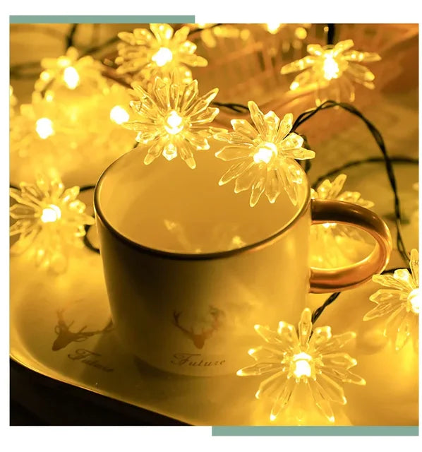 Pfirsichblüten Lichterkette