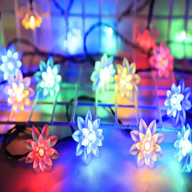 Pfirsichblüten Lichterkette