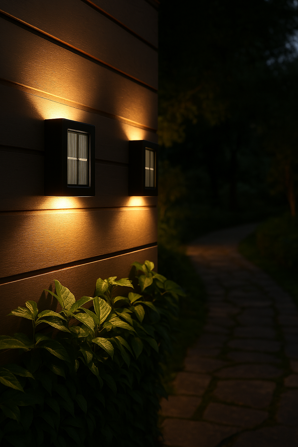 Frendorf | SolarGlow™ LED Solar Wandlampen – Kabellos, Wetterfest & Stimmungsvolles Licht für Außenbereiche