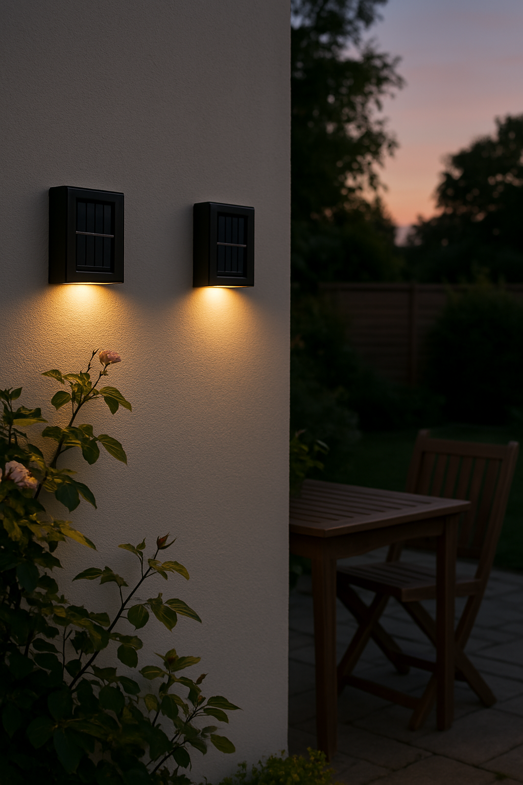 Frendorf | SolarGlow™ LED Solar Wandlampen – Kabellos, Wetterfest & Stimmungsvolles Licht für Außenbereiche