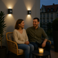 Frendorf | SolarGlow™ LED Solar Wandlampen – Kabellos, Wetterfest & Stimmungsvolles Licht für Außenbereiche