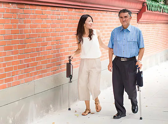 Frendorf | SitWalk zusammenklappbarer Gehstock – Gehstock mit Sitzfunktion und ergonomischem Griff