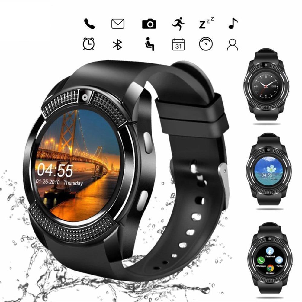 Frendorf | Sport Herren Smartwatch v8 SIM-Karte Android Kamera rund Anruf annehmen Anruf tätigen Smartwatch Herzfrequenz Fitness Tracker