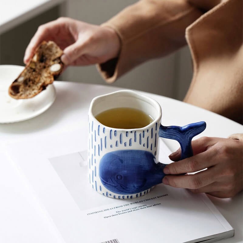 Frühling Wal Keramiktasse