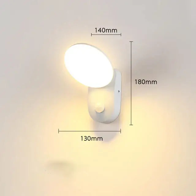 Frendorf | LumiGuard Garten Wandbeleuchtung PIR Bewegungsmelder LED 12W