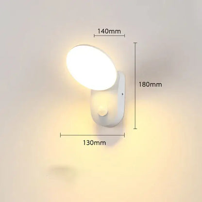 Frendorf | LumiGuard Garten Wandbeleuchtung PIR Bewegungsmelder LED 12W