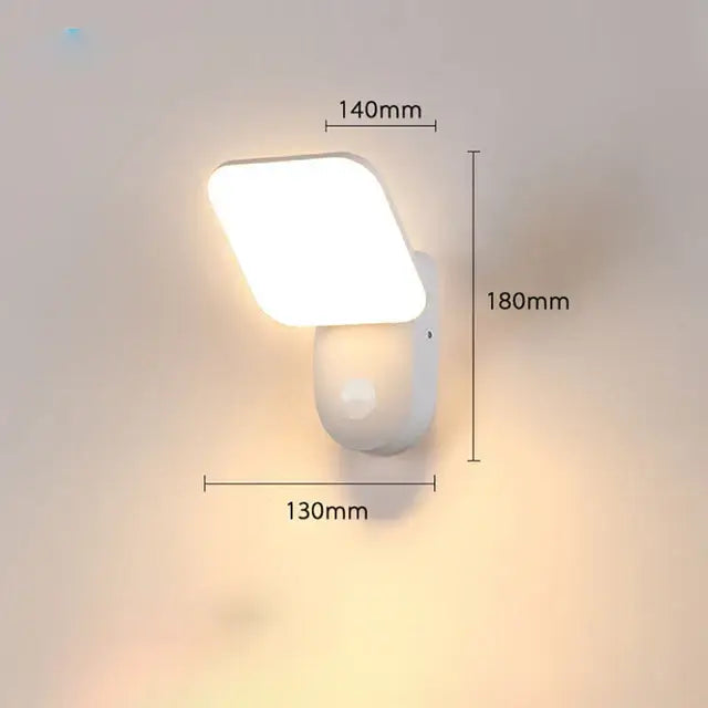 Frendorf | LumiGuard Garten Wandbeleuchtung PIR Bewegungsmelder LED 12W
