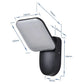 Frendorf | LumiGuard Garten Wandbeleuchtung PIR Bewegungsmelder LED 12W