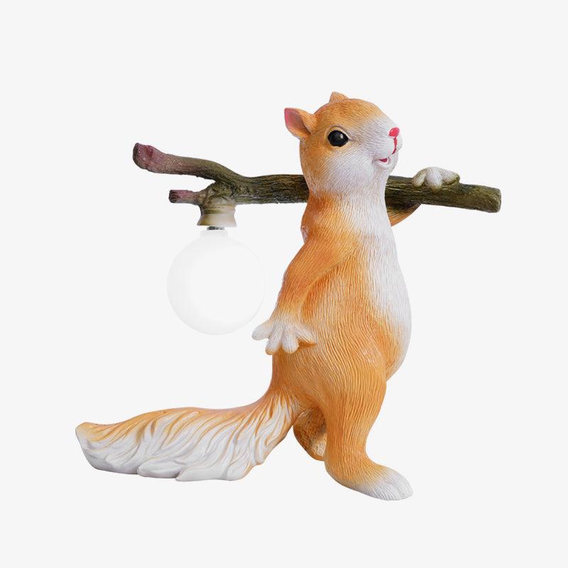 Frendorf | SquirrelLight Eichhörnchen Tischlampe | Verspieltes Design | LED Beleuchtung | Charmante Deko für Zuhause