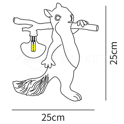 Frendorf | SquirrelLight Eichhörnchen Tischlampe | Verspieltes Design | LED Beleuchtung | Charmante Deko für Zuhause