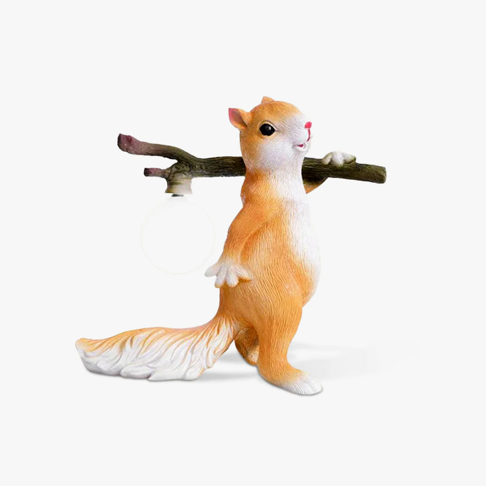 Frendorf | SquirrelLight Eichhörnchen Tischlampe | Verspieltes Design | LED Beleuchtung | Charmante Deko für Zuhause