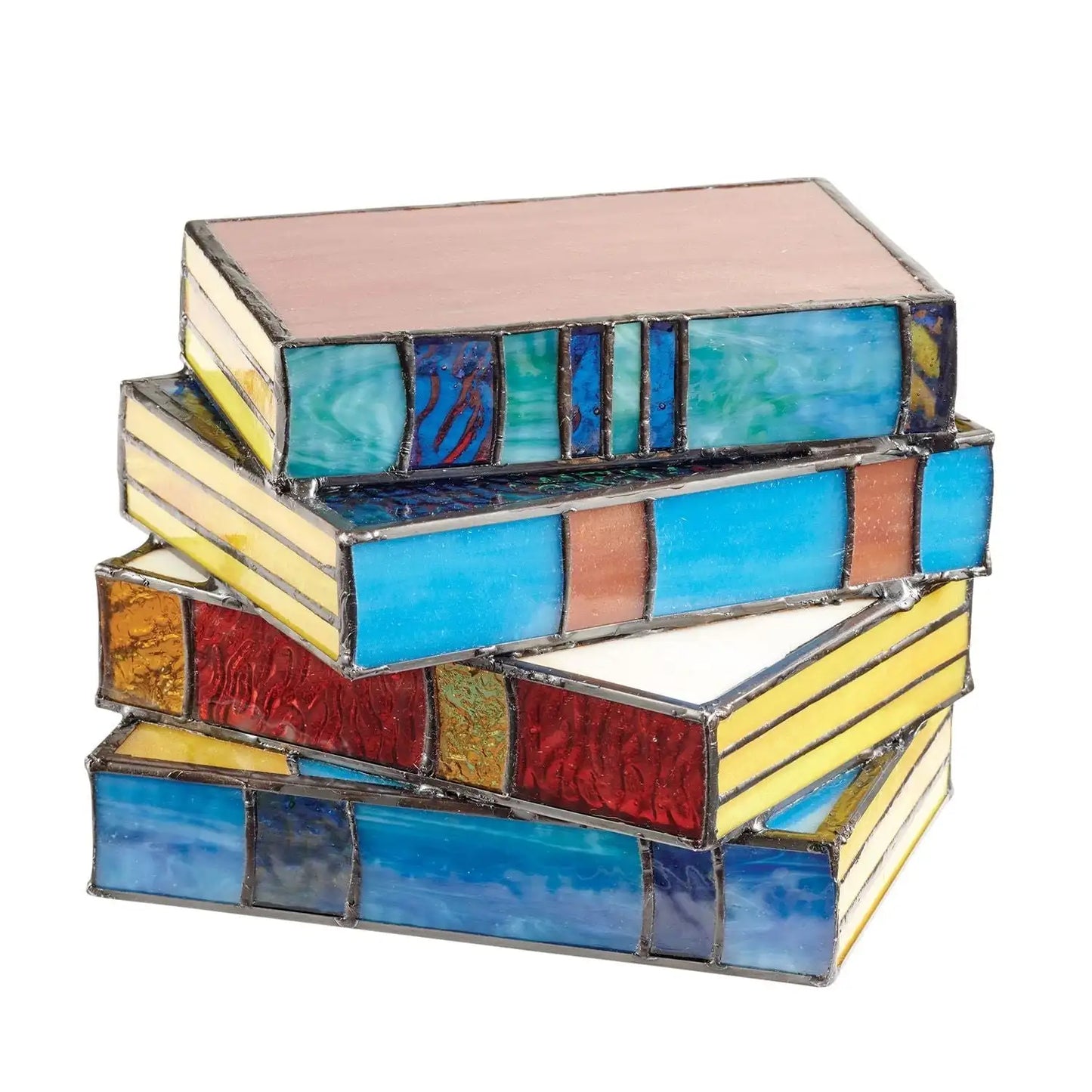 Frendorf | GlassAura Bunte Glas Leselampe | Elegantes Design | Farbige Tischbeleuchtung für Zuhause