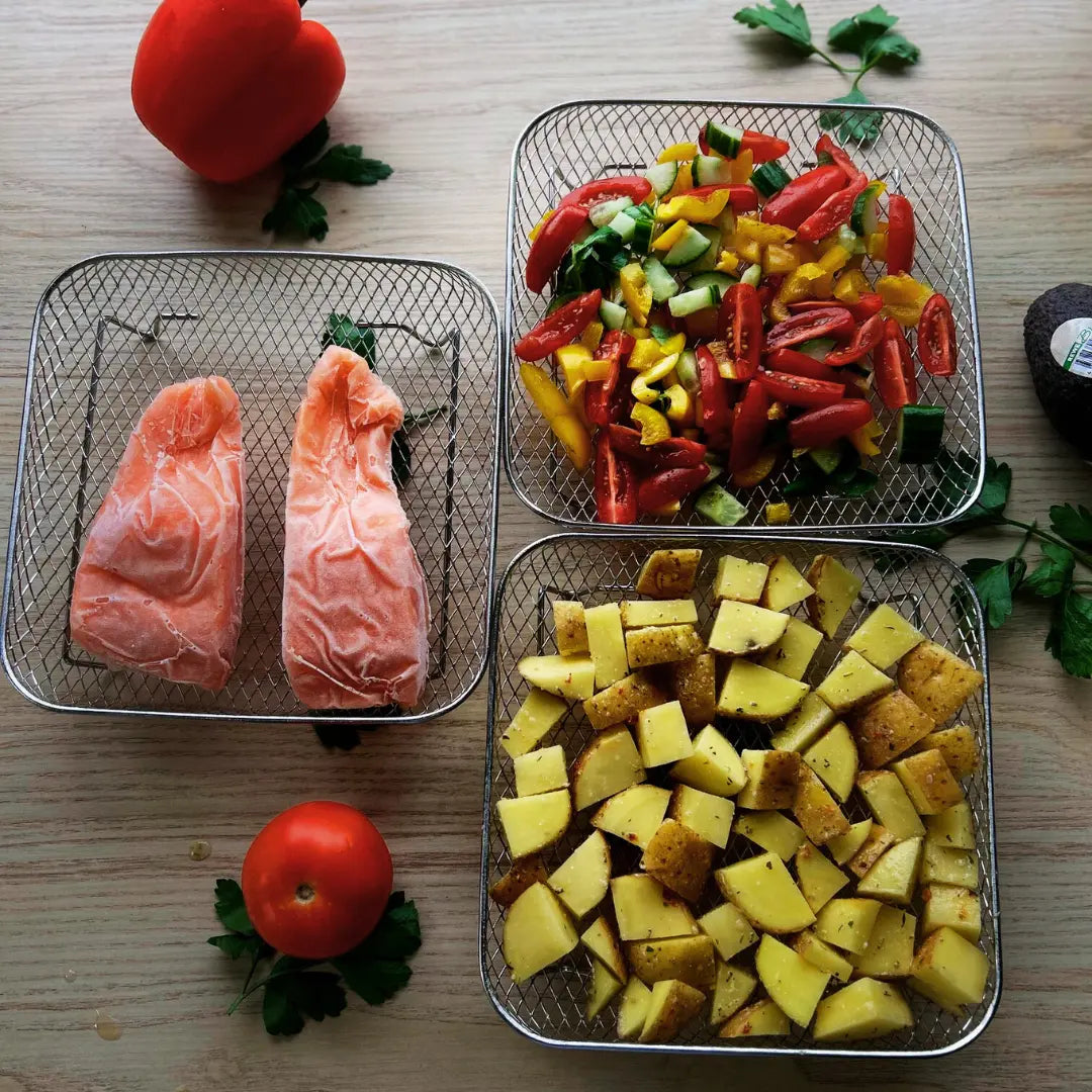 Frendorf | 1+2 Gratis | FryBasket – Mehr Platz, Perfekte Garergebnisse