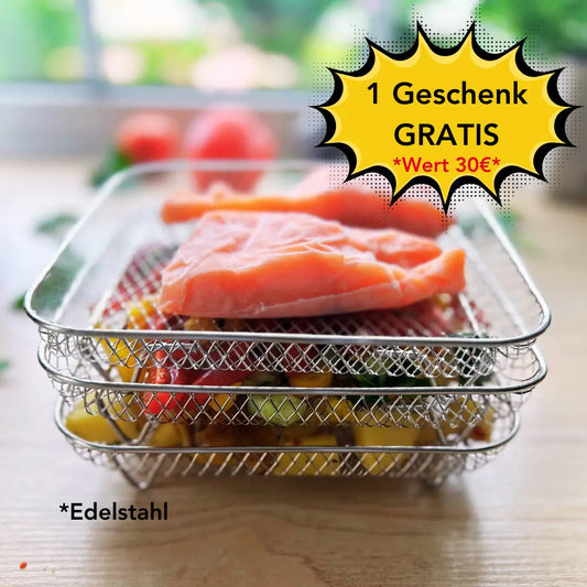 Frendorf | 1+2 Gratis | FryBasket – Mehr Platz, Perfekte Garergebnisse