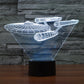Lumora 3D Star Trek Enterprise Schiff LED Lampe - Multicolor optische Illusionslicht