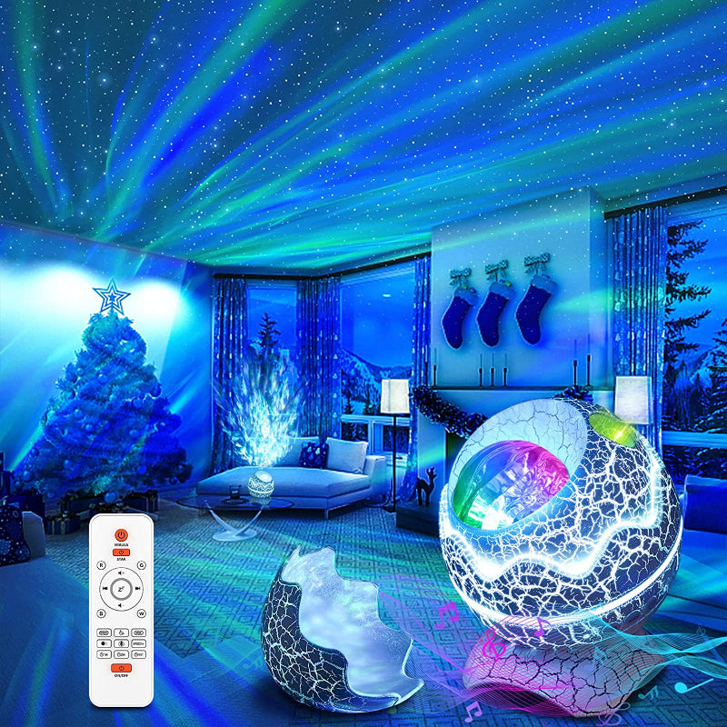 Sternprojektor, Galaxy-Projektor für Schlafzimmer, Fernbedienung & Weißes Geräusch Bluetooth Lautsprecher