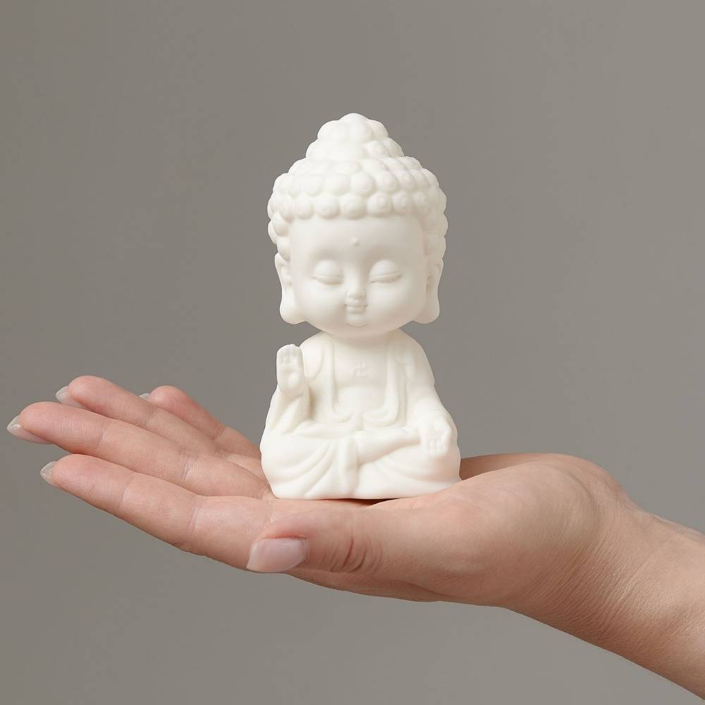 Stiller Buddha aus Keramik