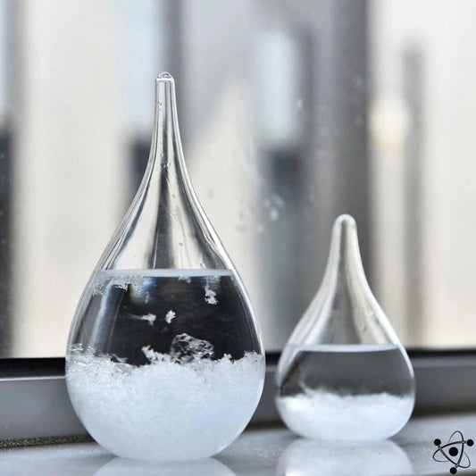 Frendorf | MeteoGlow Sturmglas | Wetteranzeige Deko | Handgefertigtes Glasdesign für Zuhause