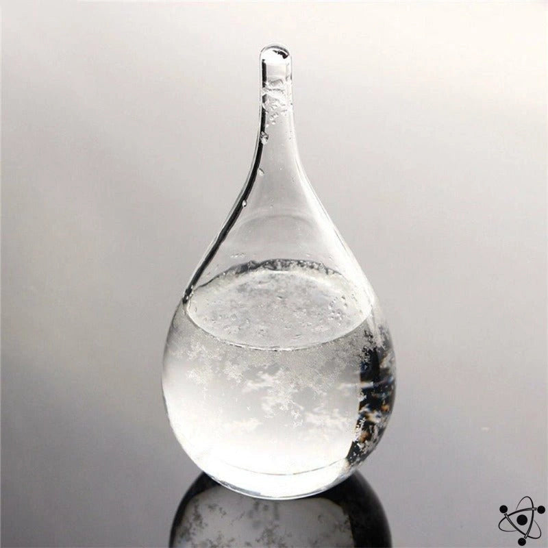 Frendorf | MeteoGlow Sturmglas | Wetteranzeige Deko | Handgefertigtes Glasdesign für Zuhause