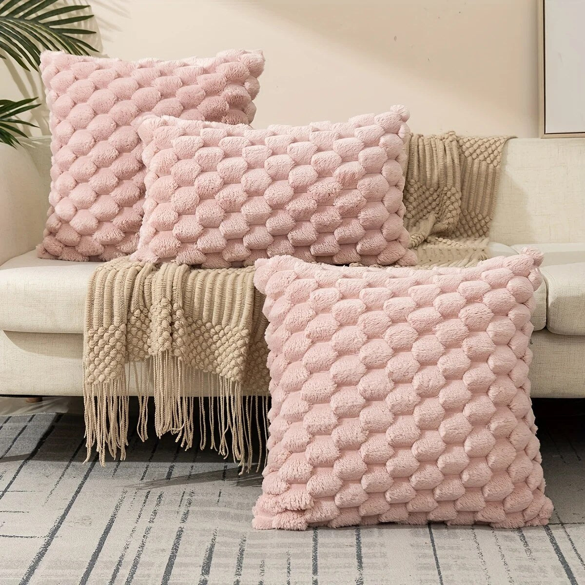 Stricken Throw Square Kissen