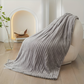 Frendorf | StripyLux Plaid - Weich, Atmungsaktive Gerippte Fleece Blanket - Dicke Plüsch Throw Blanket