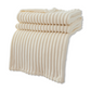 Frendorf | StripyLux Plaid - Weich, Atmungsaktive Gerippte Fleece Blanket - Dicke Plüsch Throw Blanket