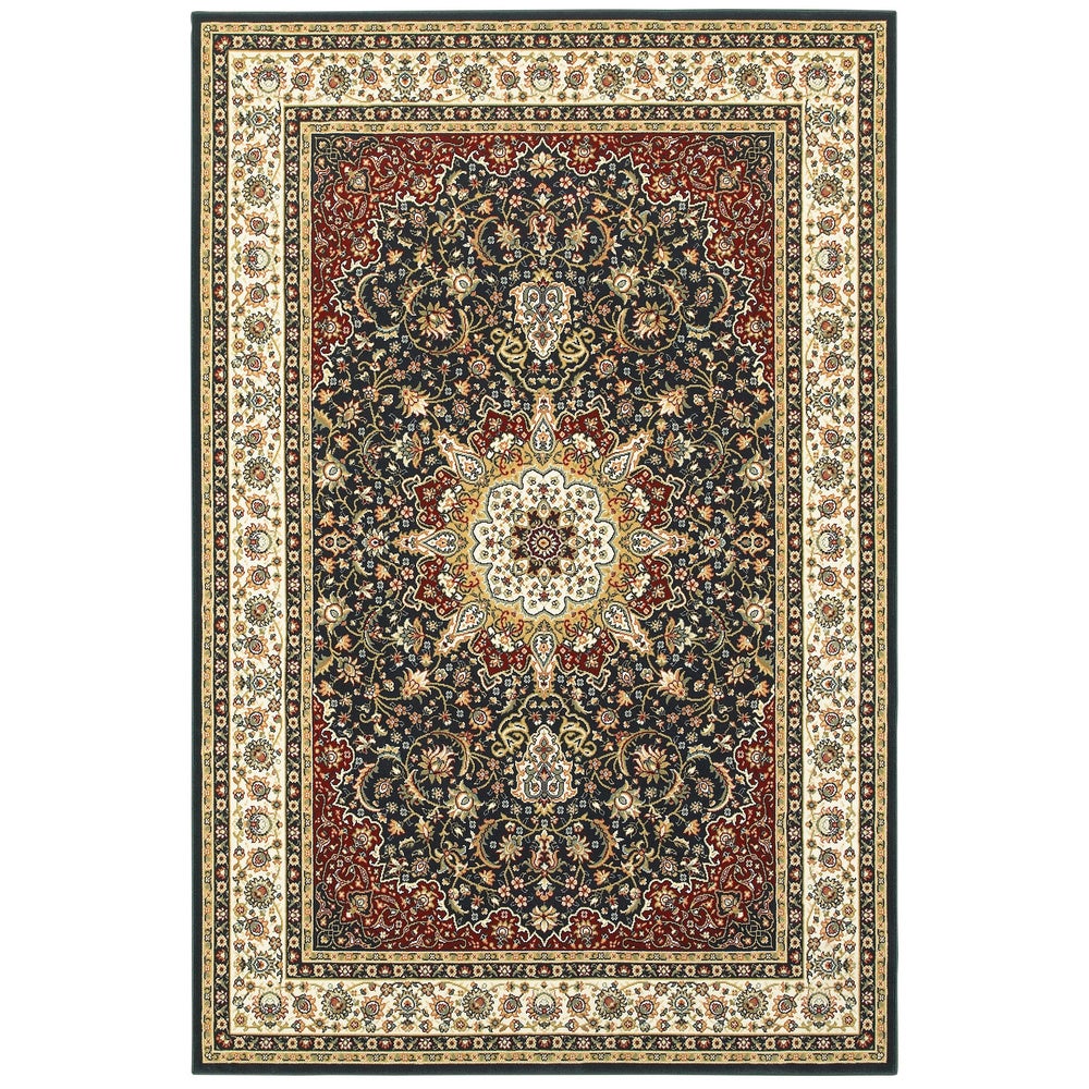 Stora Rot/Elfenbein Klassische Medaillon Weicher Teppich