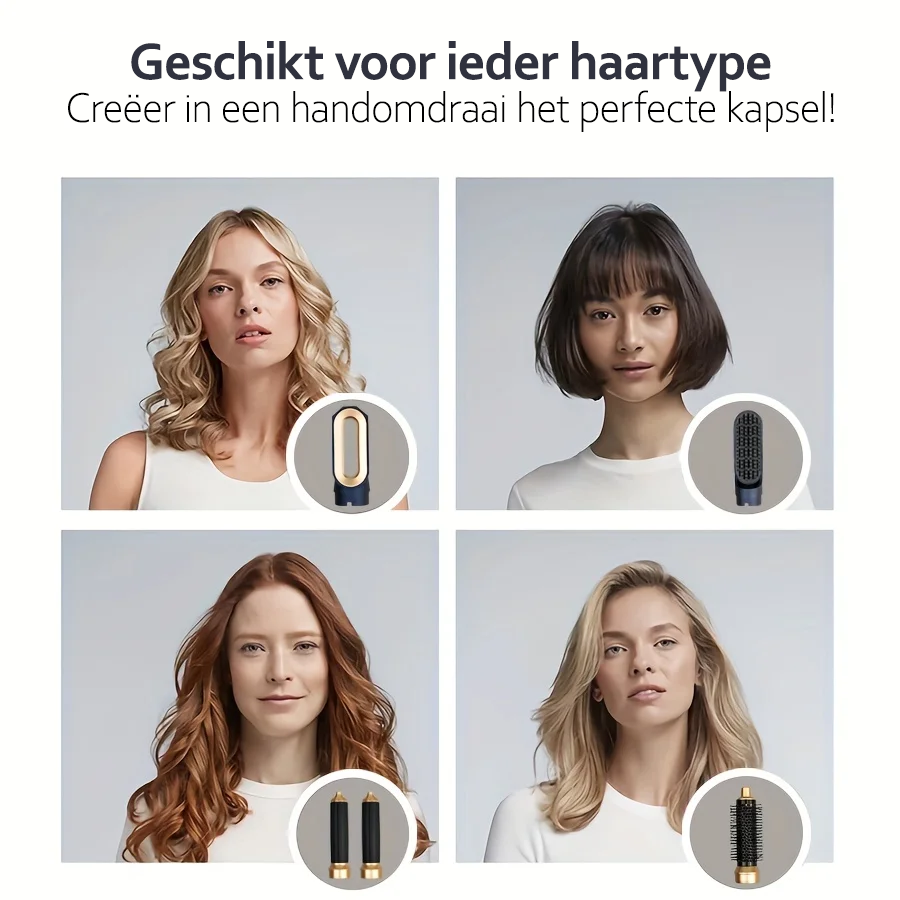 Frendorf | StyleSavvy | Haarstyler 5-in-1 | Krachtig 1000W | Ionentechnologie