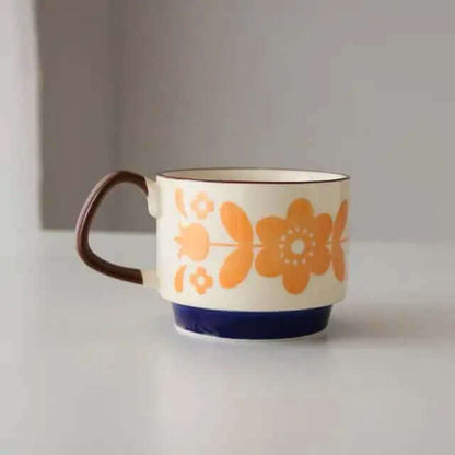 Hervorragende Retro-Kaffeetassen aus Keramik – in 8 verschiedenen Mustern erhältlich