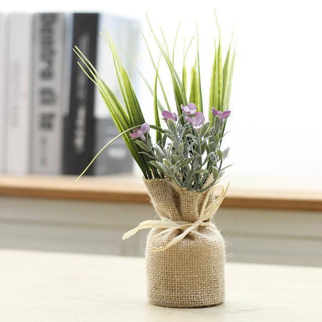 Frendorf | MagnaBloom Kompakte Magnetpflanzen | Dekorative Kunstpflanzen | Weiß, Lavendel & Foliage | Wand- und Kühlschrankdeko