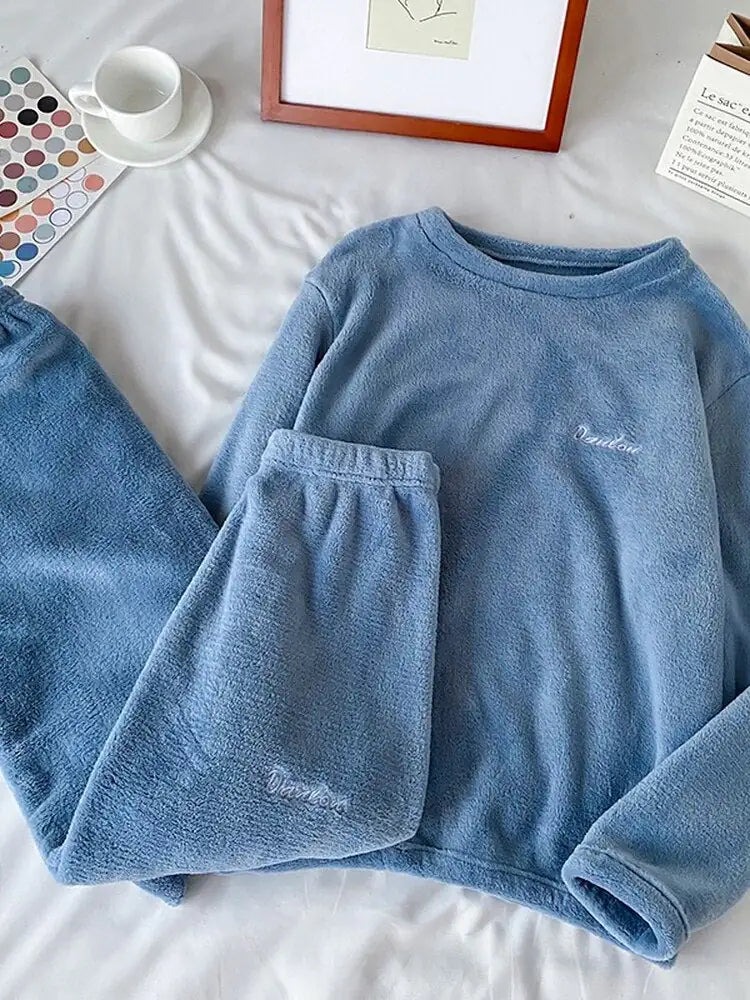 Frendorf | Winter-Pyjama-Set aus weichem Samt