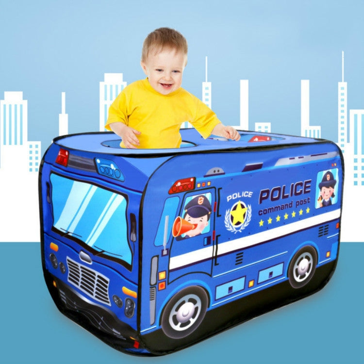 Frendorf | Kinderspielzelt Stoff Feuerwehrauto Polizeiauto Schulbus Spielhaus (Eisschrank)