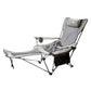 Frendorf | Tragbarer Outdoor Klappliegestuhl Wild Angeln Camping Freizeit Hocker Edelstahl Klappstrandstuhl Möbel (Schwarz Khaki)