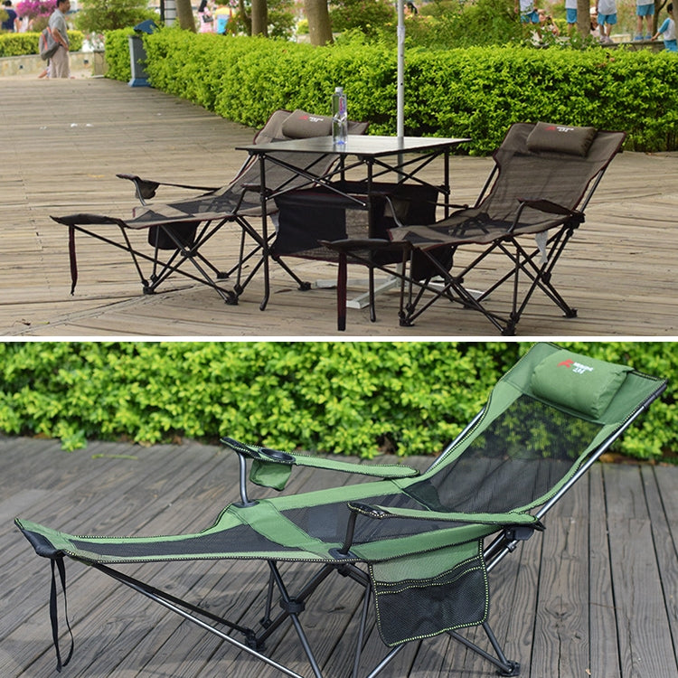 Frendorf | Tragbarer Outdoor Klappstuhl Wildfischen Camping Freizeit Hocker Edelstahl Klappstrandstuhl Möbel (Grün)