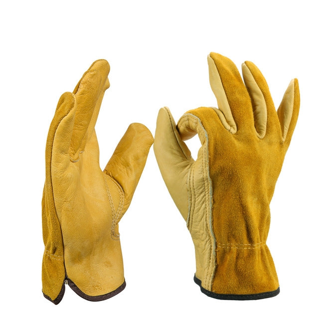 Frendorf | 2 Paar Motorradhandschuhe Fahrhandschuhe Garten Arbeitschutz Sicherheitshandschuhe, GRÖSSE:M
