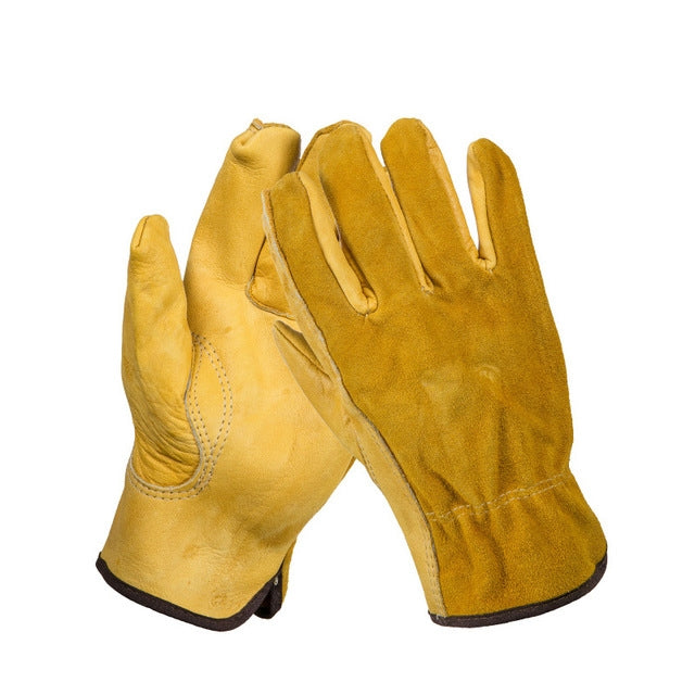 Frendorf | 2 Paar Motorradhandschuhe Fahrhandschuhe Garten Arbeitschutz Sicherheitshandschuhe, GRÖSSE:M