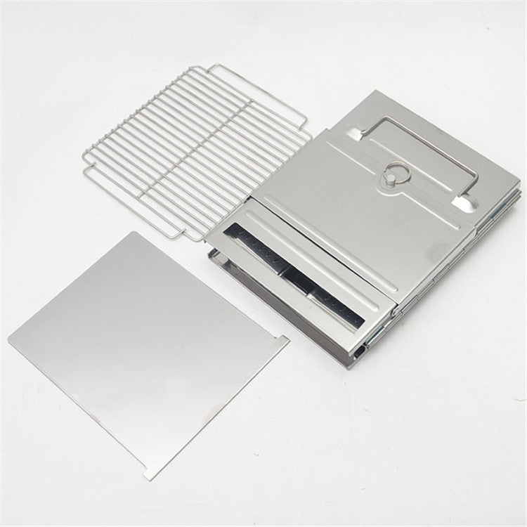 Frendorf | Tragbarer Edelstahl Klappgrill Holzkohlegrill Grill Outdoor Camping Holzofen