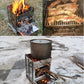 Frendorf | Tragbarer Edelstahl Klappgrill Holzkohlegrill Grill Outdoor Camping Holzofen