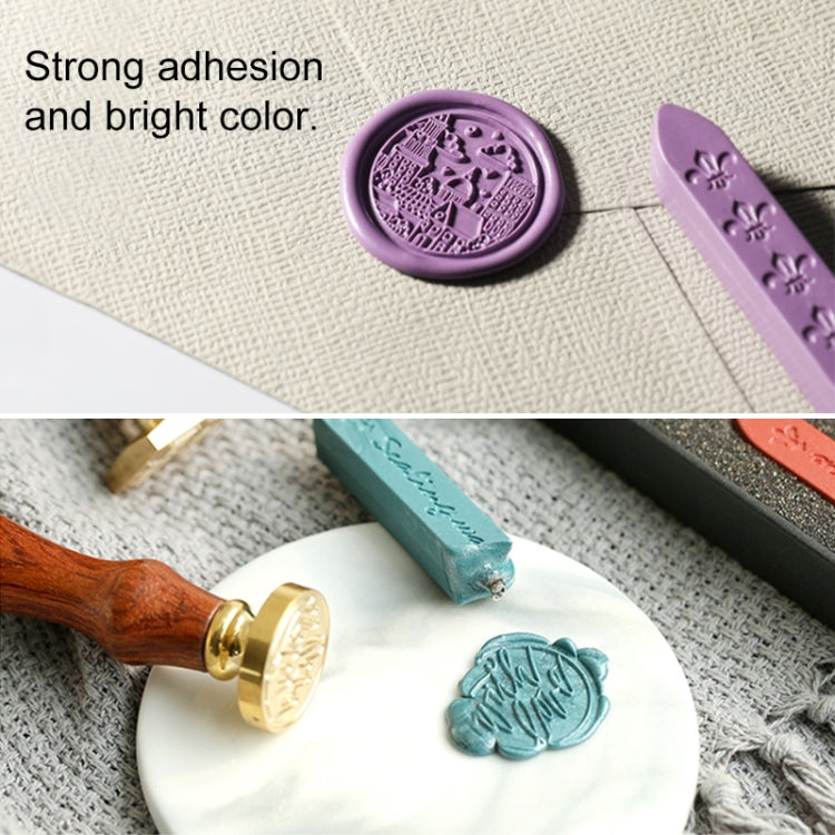 3 PCS Siegel Dedizierte Bienenwachsstift Malstempel Handgemacht DIY Werkzeug Siegelstreifen (Braunrot)