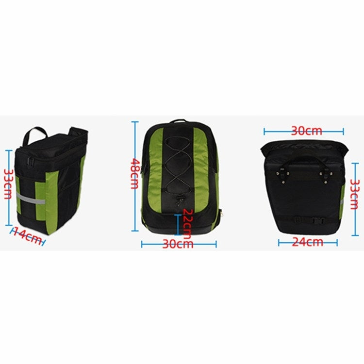 Frendorf | Mountainbike Fahrradtaschen Rückentasche Camel Bag (Schwarz Grün)