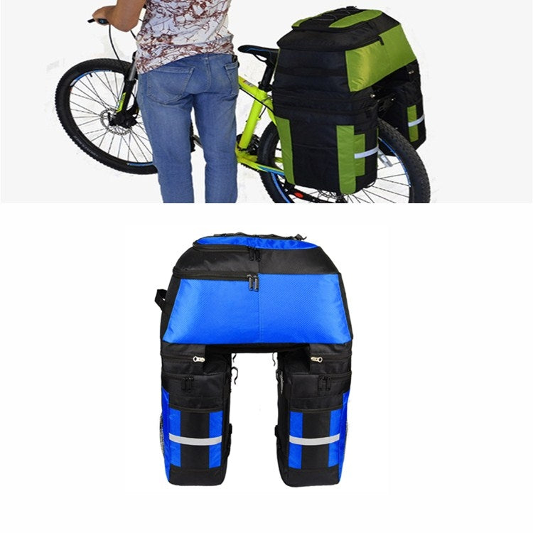 Frendorf | Mountain Bike Fahrrad Hinterrad Gepäckträgertasche Camel Bag (Schwarz Blau)