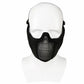 Frendorf | WoSporT Halbgesichts-Metallnetz-Feld-Ohrenschutz Outdoor-Radfahren Stahlmaske (Dschungel Digital)