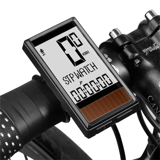 Frendorf | WEST BIKING Kabellose Solar Code-Tisch Mountain Road Bike Großschrift Code-Tisch Fünf Sprache Wasserdicht Geschwindigkeitsmesser