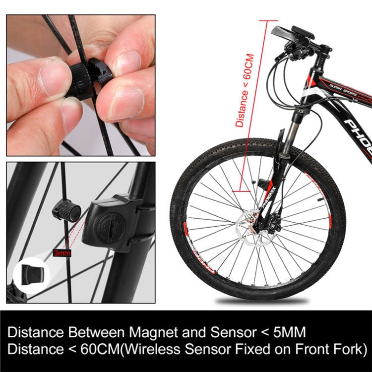 Frendorf | WEST BIKING Kabellose Solar Code-Tisch Mountain Road Bike Großschrift Code-Tisch Fünf Sprache Wasserdicht Geschwindigkeitsmesser