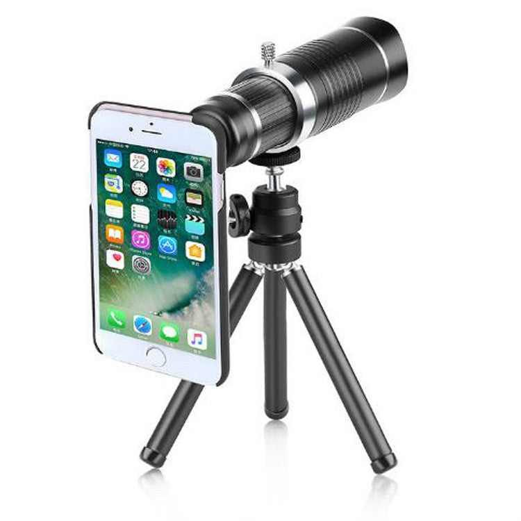 Frendorf | Universales 20-faches Smartphone Teleobjektiv Monokular Live-Übertragung HD 4K ohne Vignettierung Objektiv