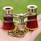 Frendorf | Metall 3 X 25 Lady mit Griff Chrom Doppelzylinder Teleskop (Weinrot)
