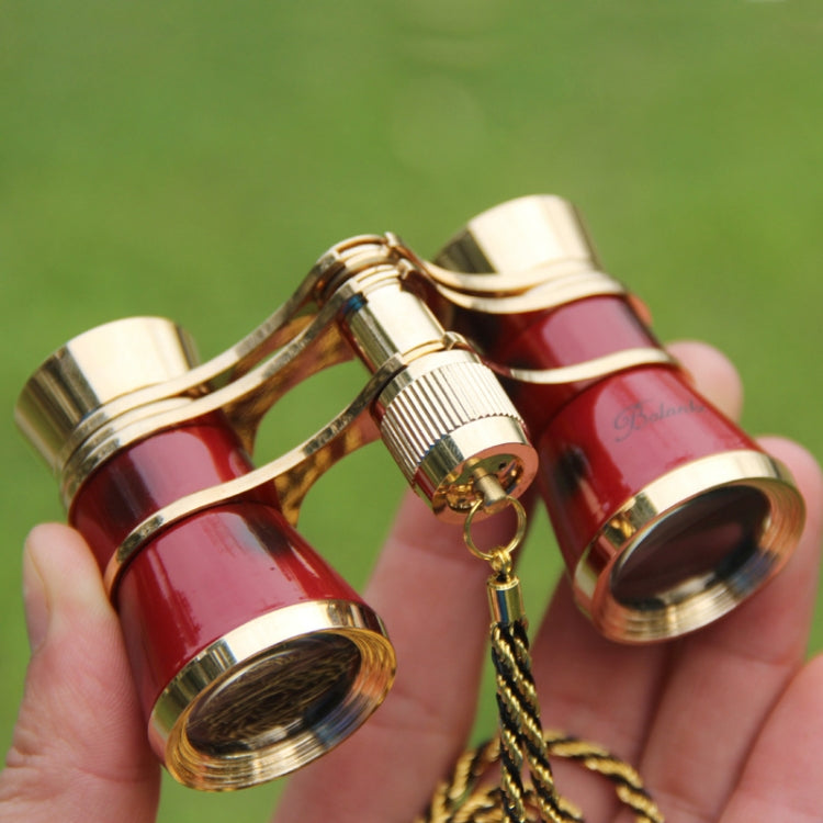 Frendorf | Metall 3X25 Gürtel Goldbeschichtung Rot Klassisches Geschenk Spiegel Teleskop