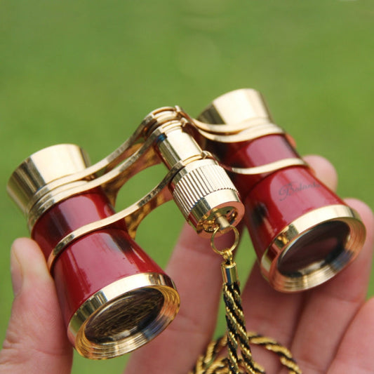 Frendorf | Metall 3X25 Gürtel Goldbeschichtung Rot Klassisches Geschenk Spiegel Teleskop